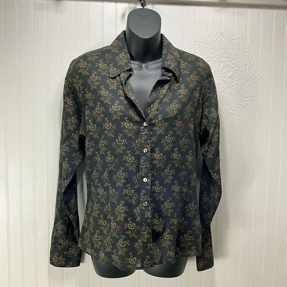 EDDIE BAUER Semi Sheer Blouse - Picture 1 of 5